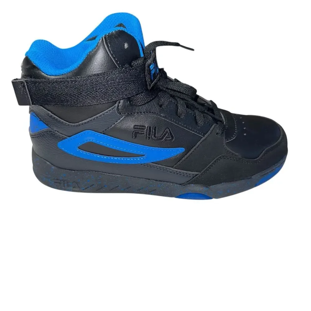 FILA MULTIVERSE Black and Blue Youth Strap shoes SZ/ 5.5